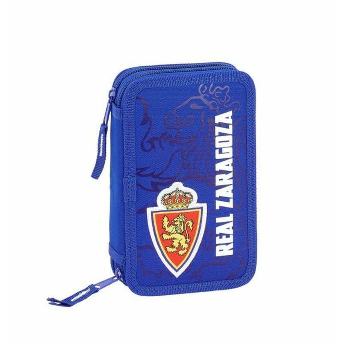 Dubbelt pennfodral Real Zaragoza Blå (28 pcs)