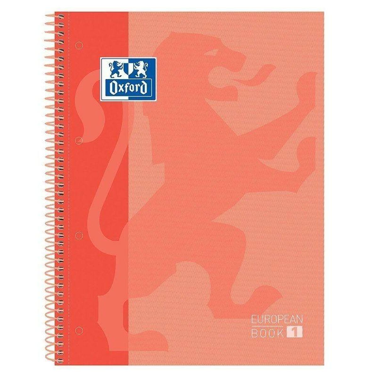 Anteckningsbok Oxford European Book 1 Persika A4 5 Delar