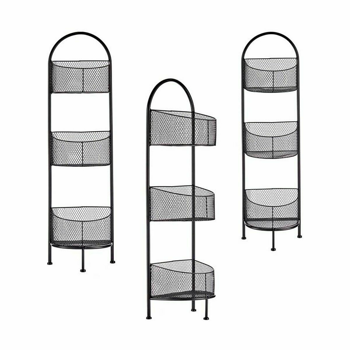 Bokhylla Gift Decor Svart Metall 21,2 x 97 x 28,5 cm (4 antal) - 6