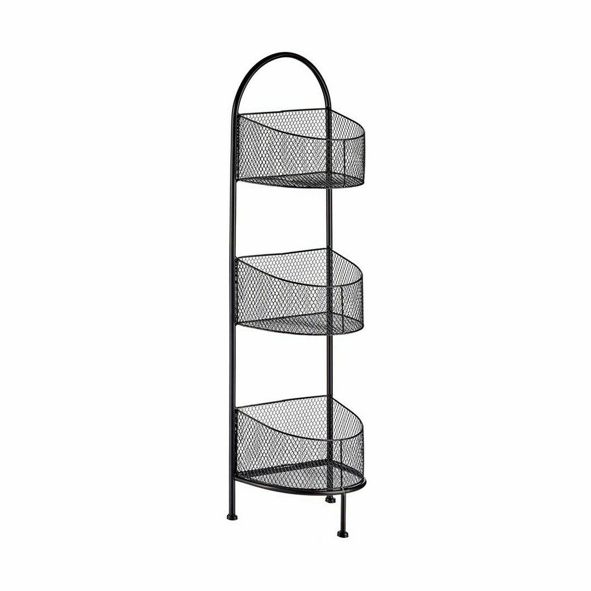 Bokhylla Gift Decor Svart Metall 21,2 x 97 x 28,5 cm (4 antal) - 5
