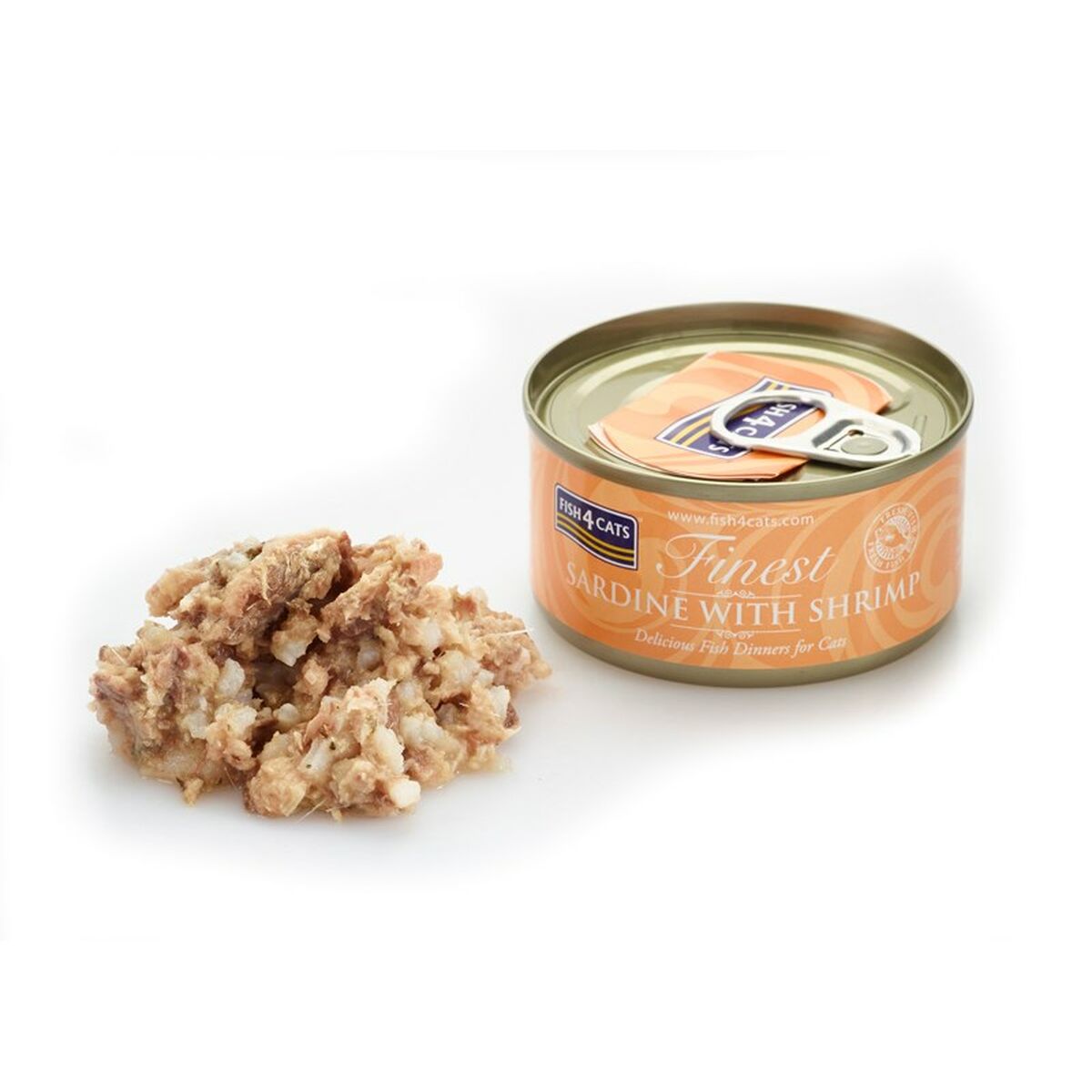 Kattmat FISH4DOGS FISH4CATS Sardine with shrimp Fisk 70 g - 2