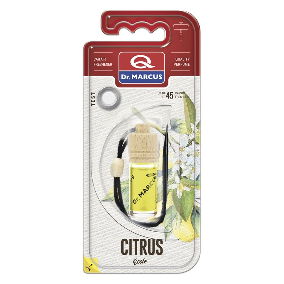 Billuftfreser Dr Marcus Ecolo Citron 4,5 ml Trä Glas Doft Hängen - 3
