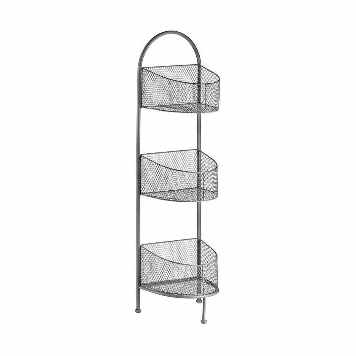 Bokhylla Gift Decor Silvrig Silver Metall 21,2 x 97 x 28,5 cm (4 antal) - 5