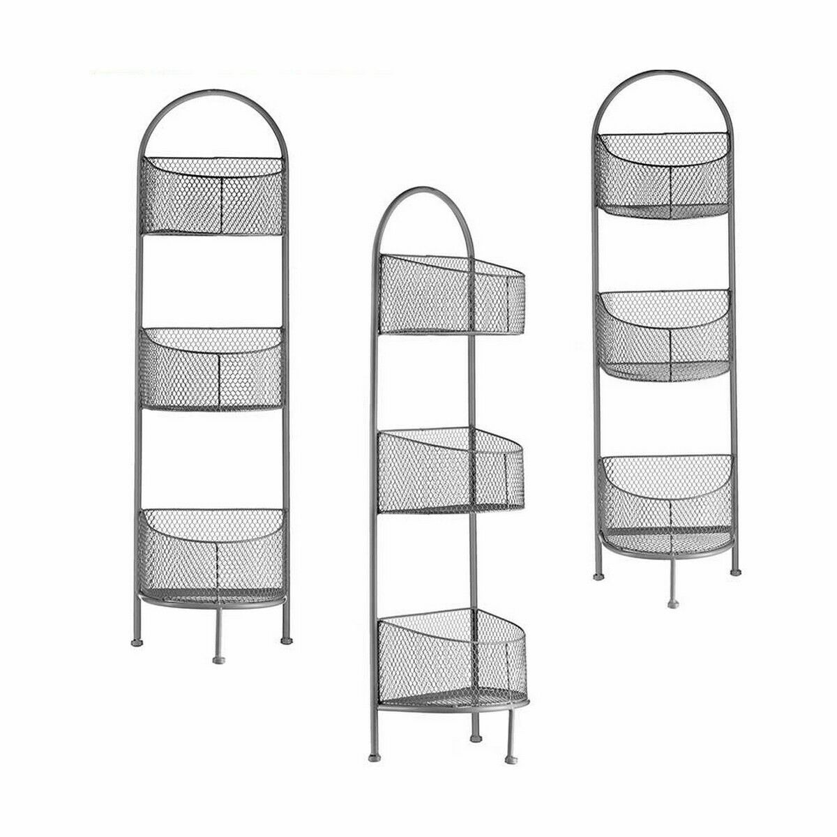 Bokhylla Gift Decor Silvrig Silver Metall 21,2 x 97 x 28,5 cm (4 antal) - 6
