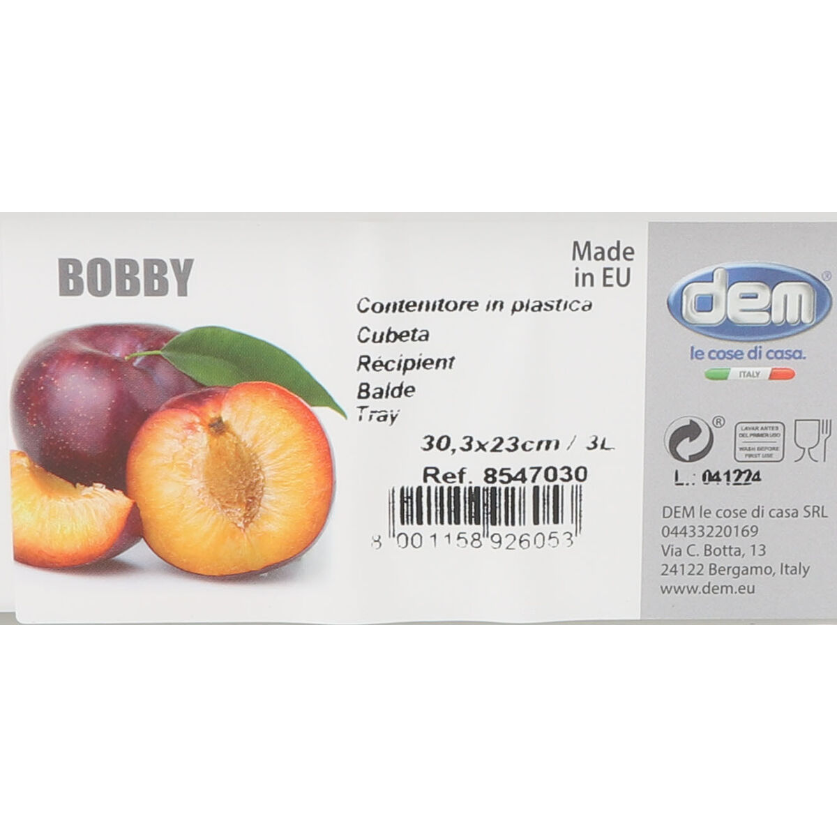 Hink Dem Bobby 3 L 30,3 x 6 x 23 cm (24 antal) - 5