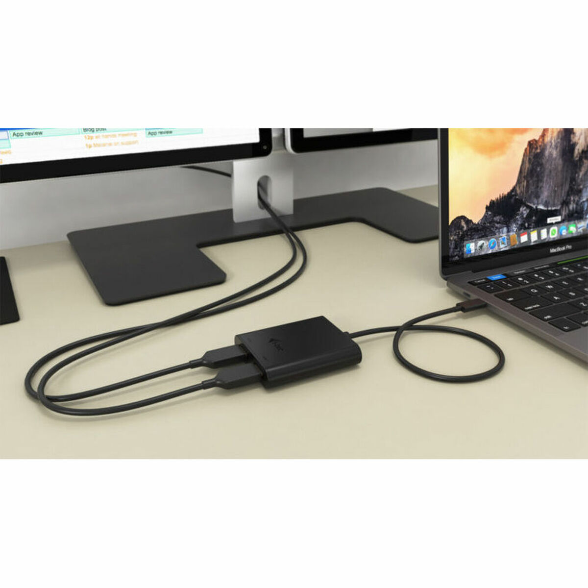 DisplayPort till HDMI Adapter i-Tec C31DUAL4KHDMI        Svart 4K Ultra HD - 5