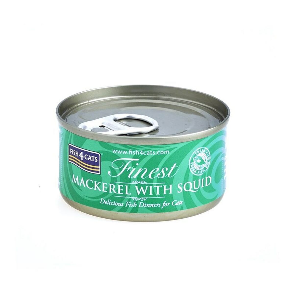 Kattmat FISH4DOGS FISH4CATS Mackerel with squid Fisk 70 g