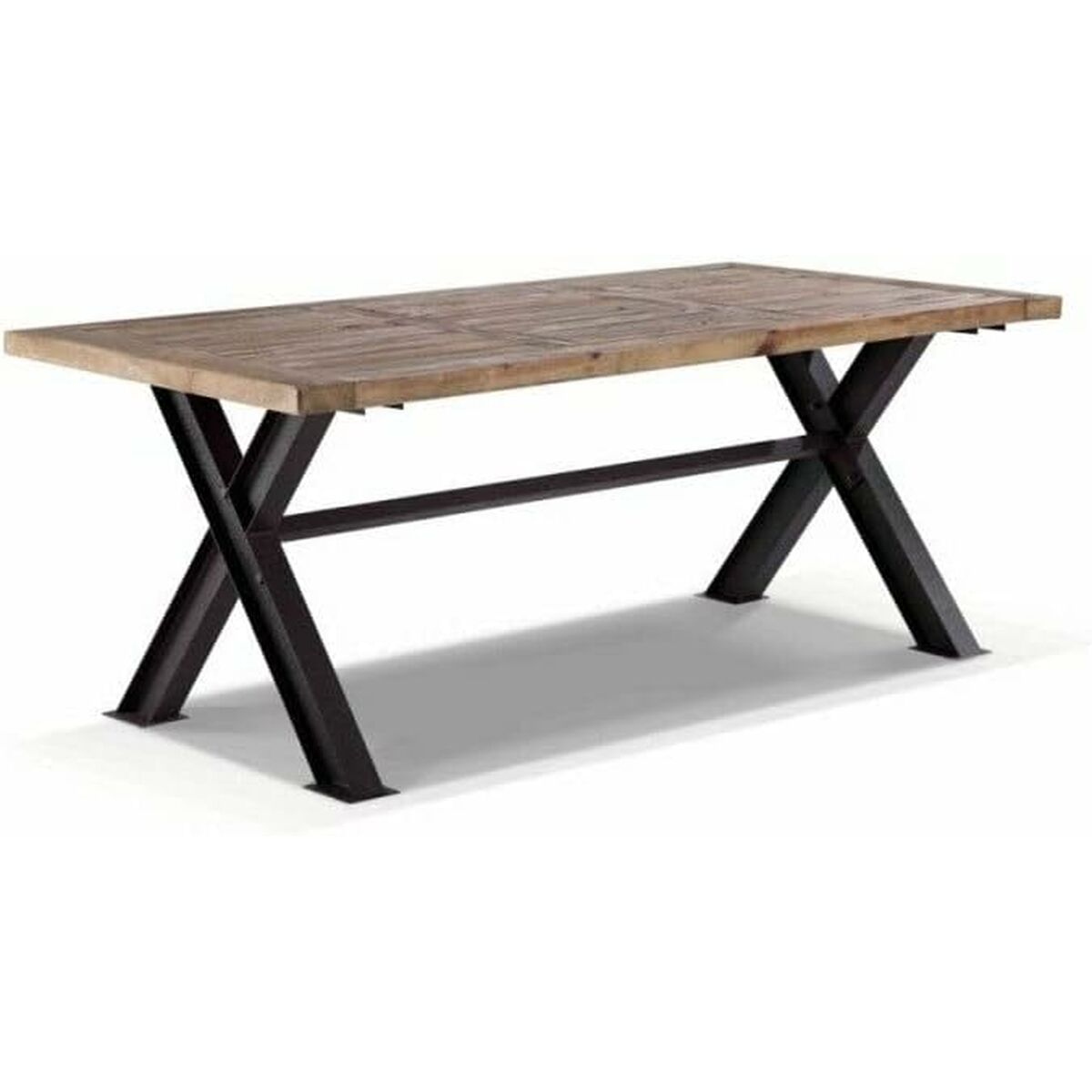 Matsalsbord DKD Home Decor Metall Järn Återvunnet Trä 200 x 100 x 78 cm - 7