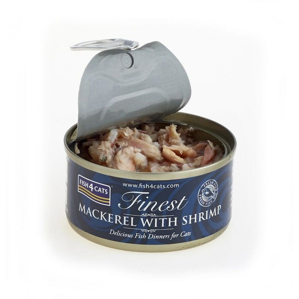 Kattmat FISH4DOGS Mackerel with shrimp Fisk 70 g - 3