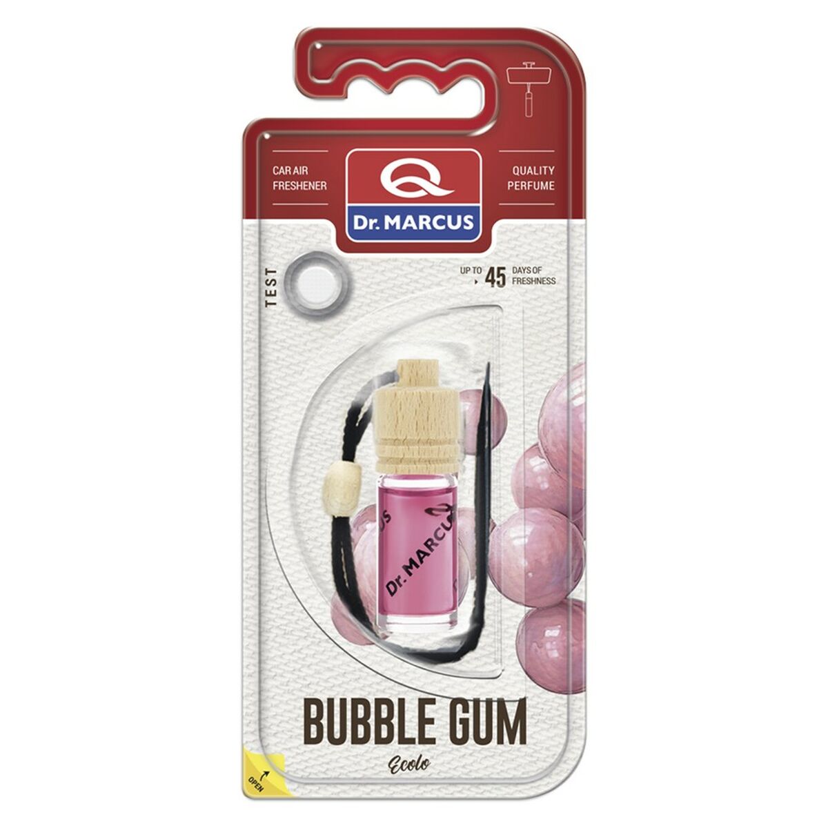 Billuftfreser Dr Marcus Ecolo Tuggummi 4,5 ml Trä Glas Doft Hängen - 3