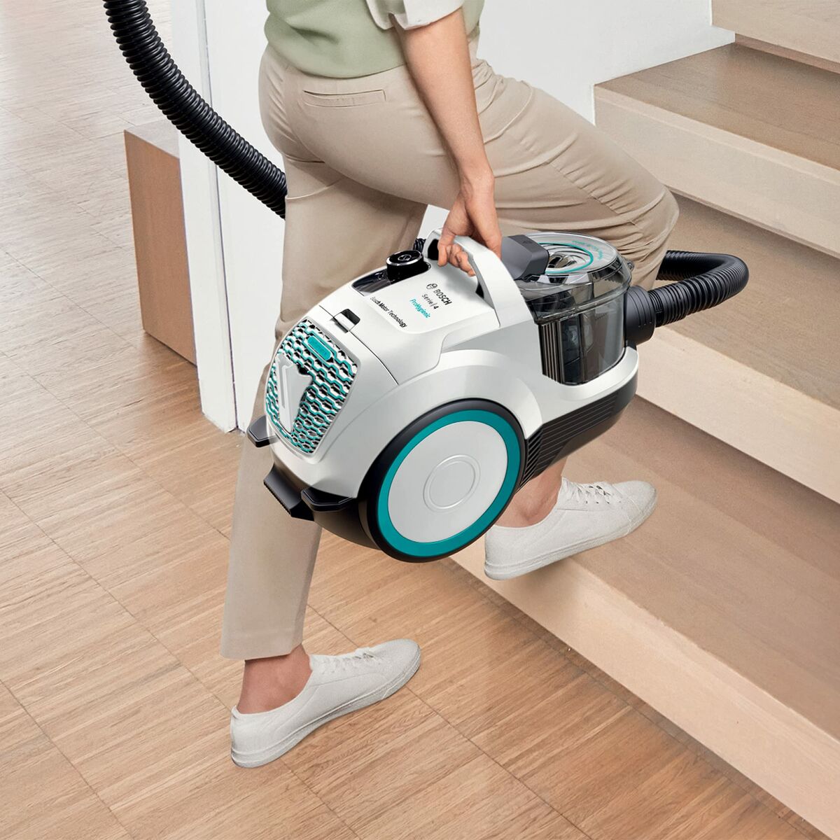 Påsfri Dammsugare BOSCH BGC21HYG1 Vit Svart 550 W - 3