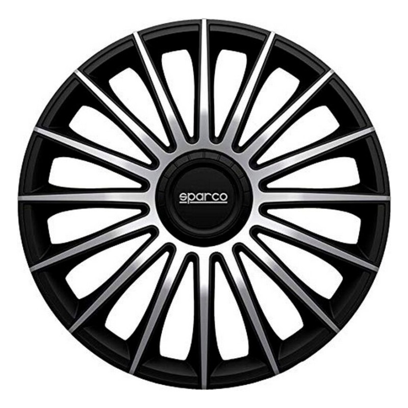 Navkapsel Sparco Torino CS5 Svart Silvrig 15" (4 uds) - 2