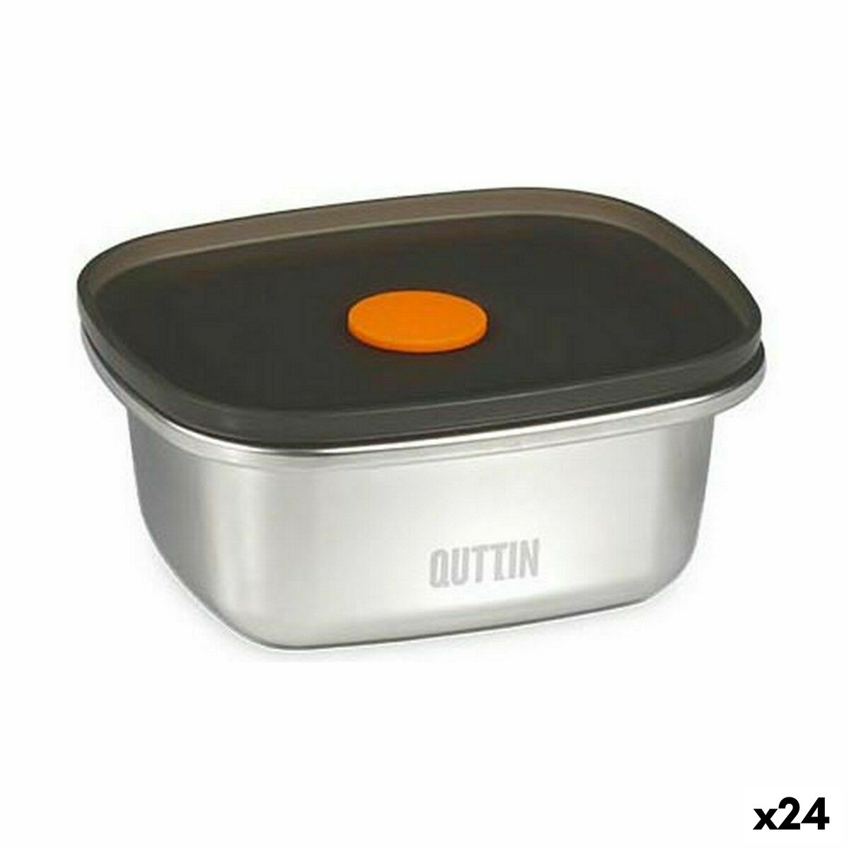 Hermetisk matlåda Quttin   Rostfritt stål Rektangulär 250 ml (24 antal) - 4
