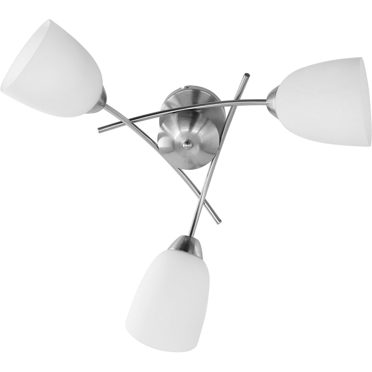 Taklampa Activejet NIKITA 3P Nikiel Vit ickel Metall Glas 120 W - 2