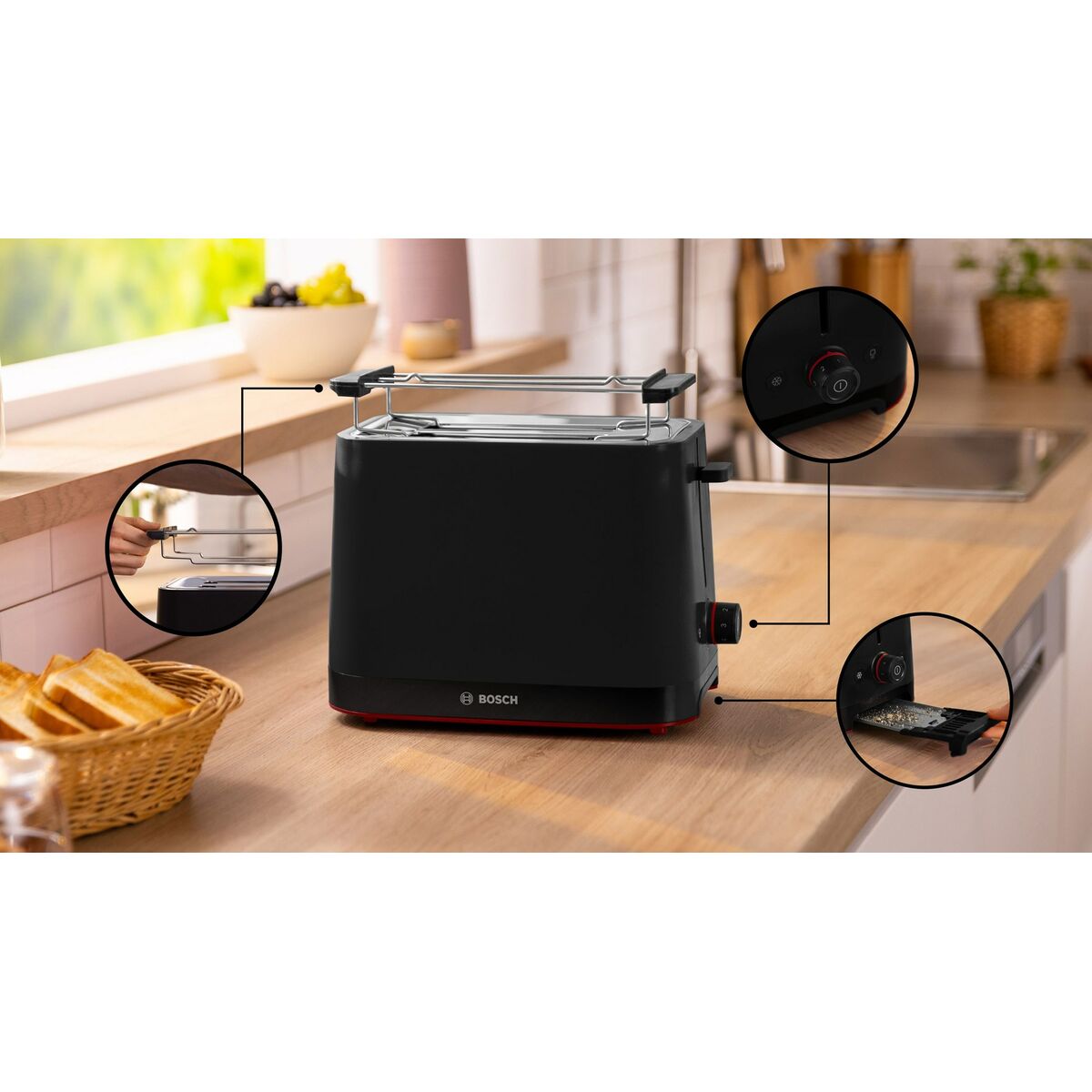 Brödrost BOSCH TAT 3M123 950 W - 2