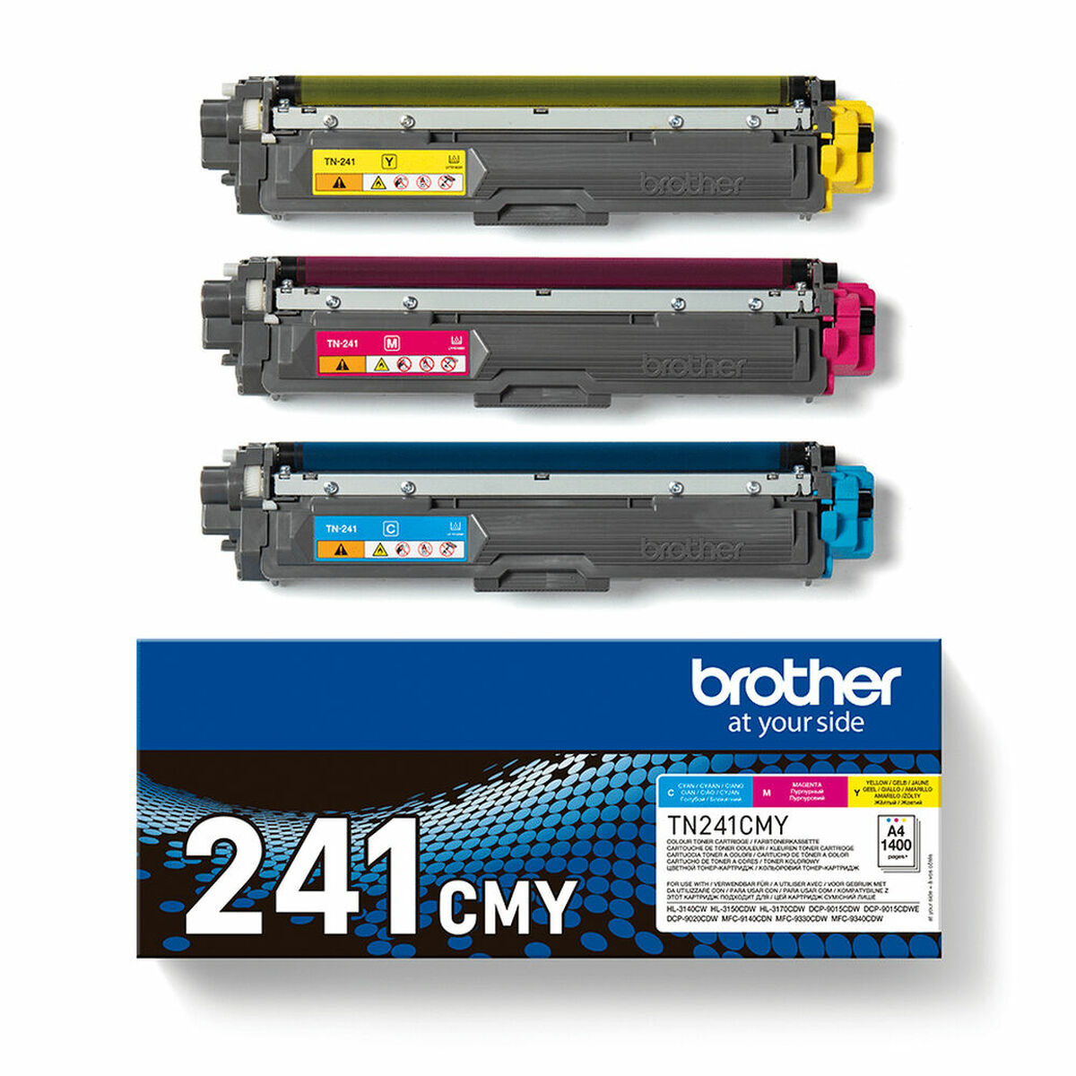 Original Bläckpatron Brother TN241CMY Gul Turkos Magenta - 3