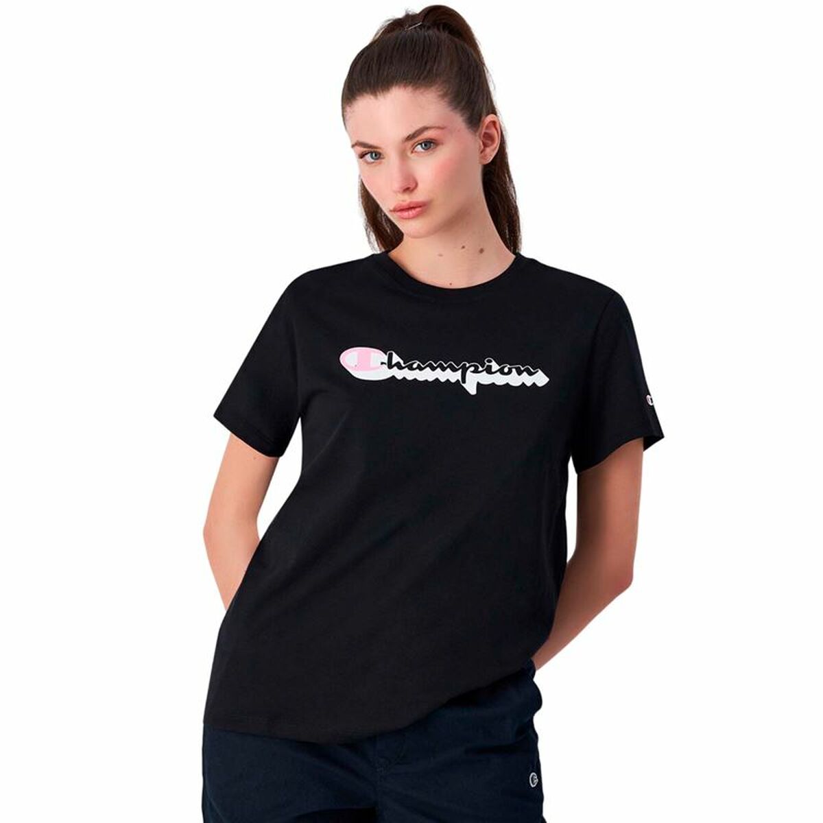 T-shirt med kortärm Dam Champion