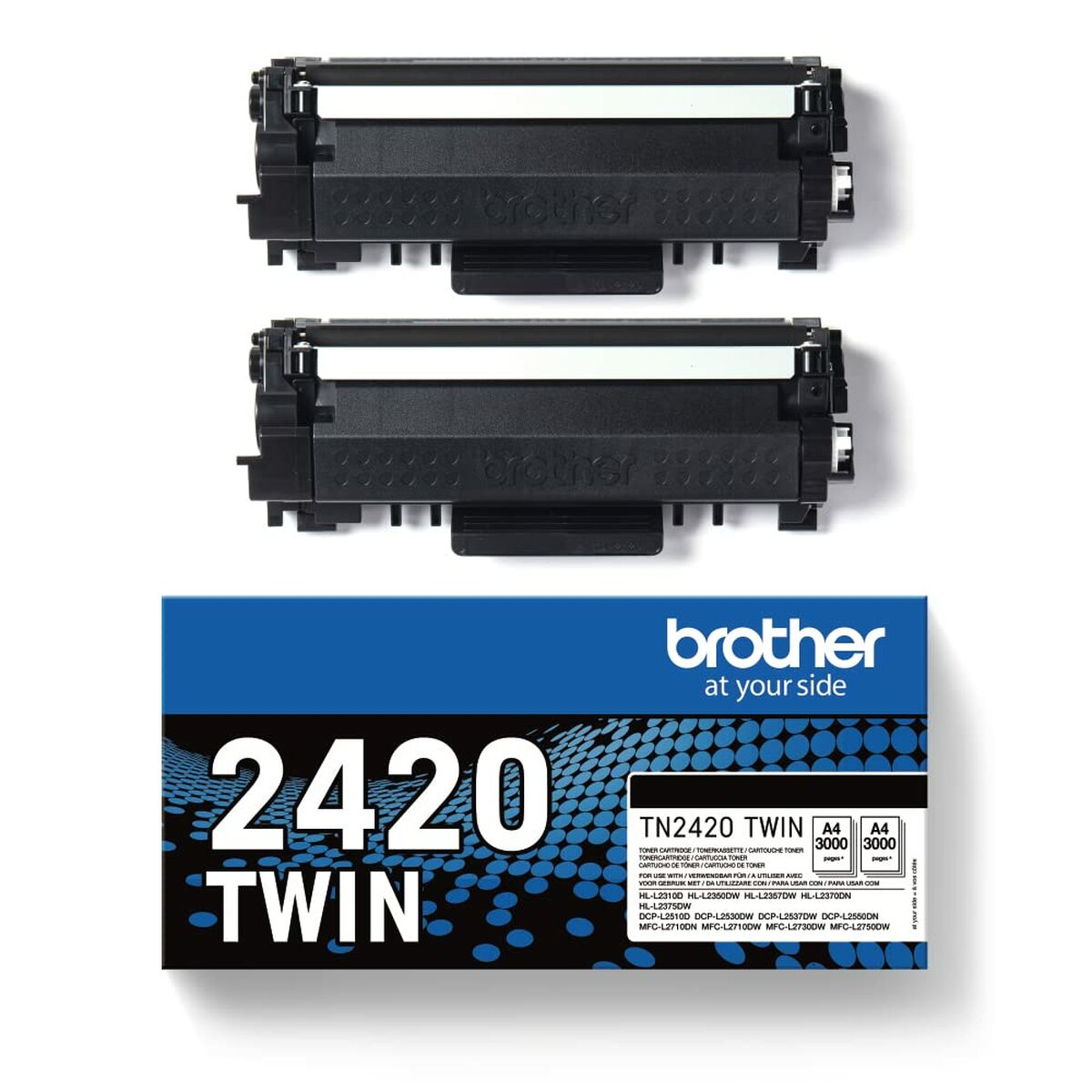Original Bläckpatron Brother TN2420TWIN Svart - 3