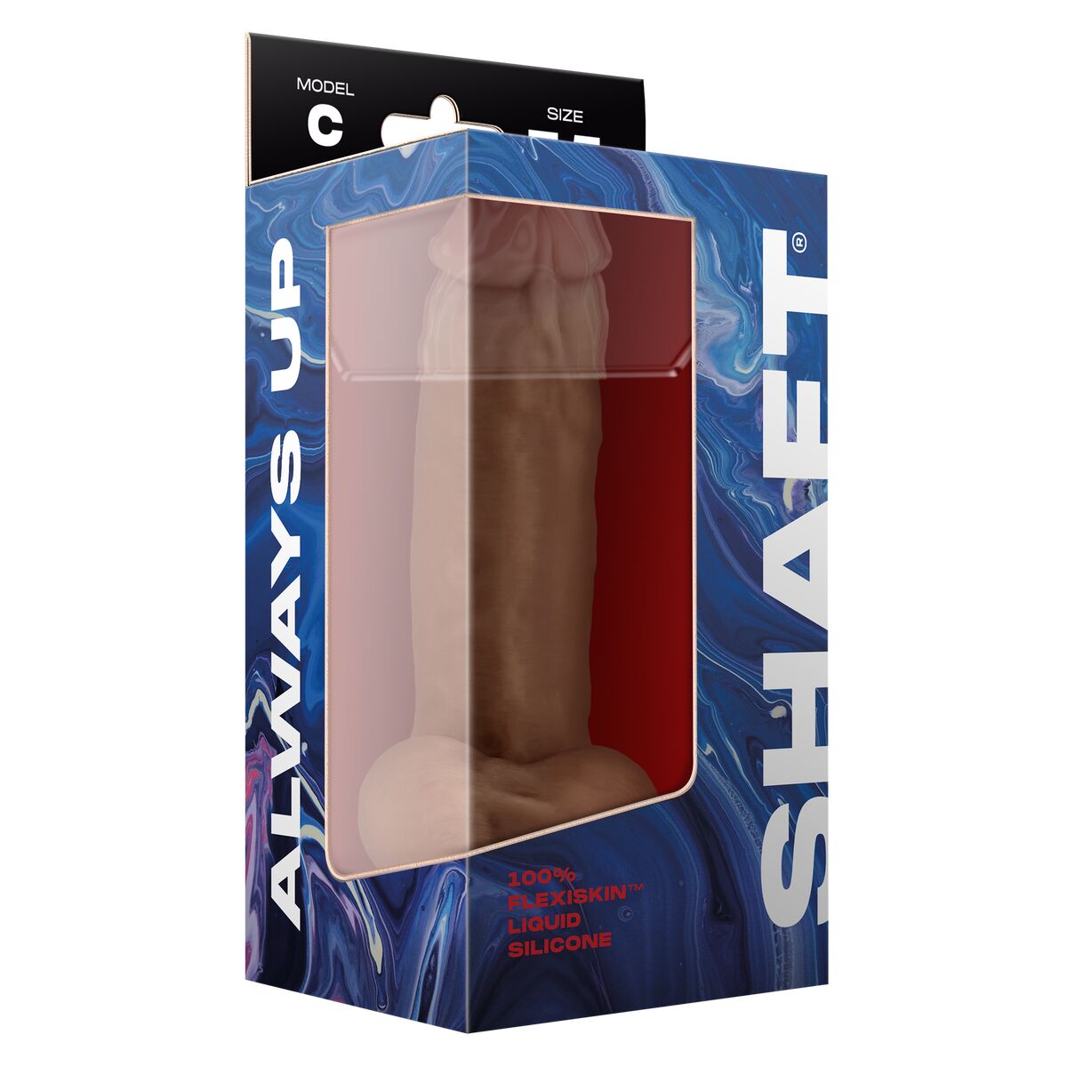 Realistisk dildo Shaft Silikon Ø 4 cm (13,2 cm) - 3