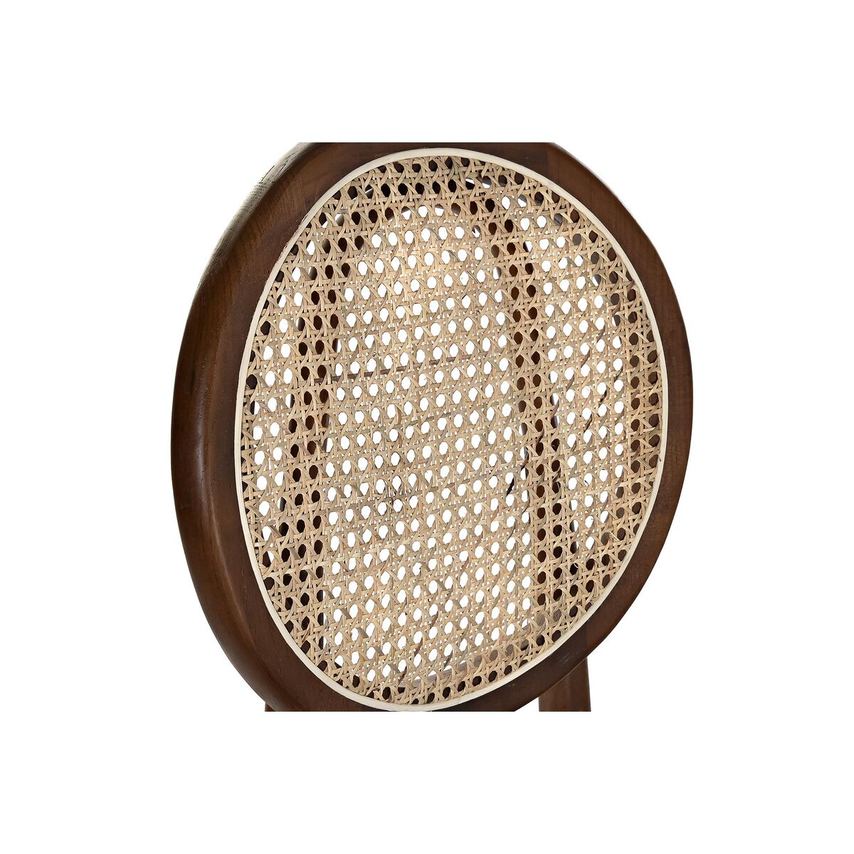 Sittpall DKD Home Decor Grön Mörkbrun Rattan Almträ 43 x 43 x 108 cm - 9