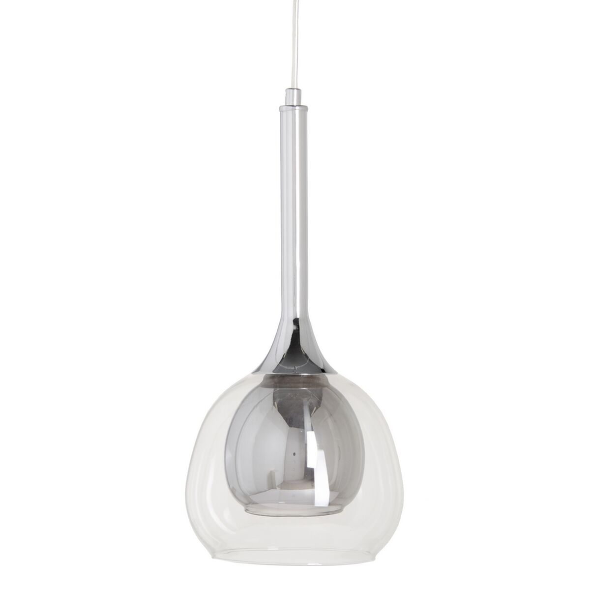 Taklampa 16 x 16 x 50 cm Hierro/Cristal Glas Grå Metall 220 V 240 V - 6