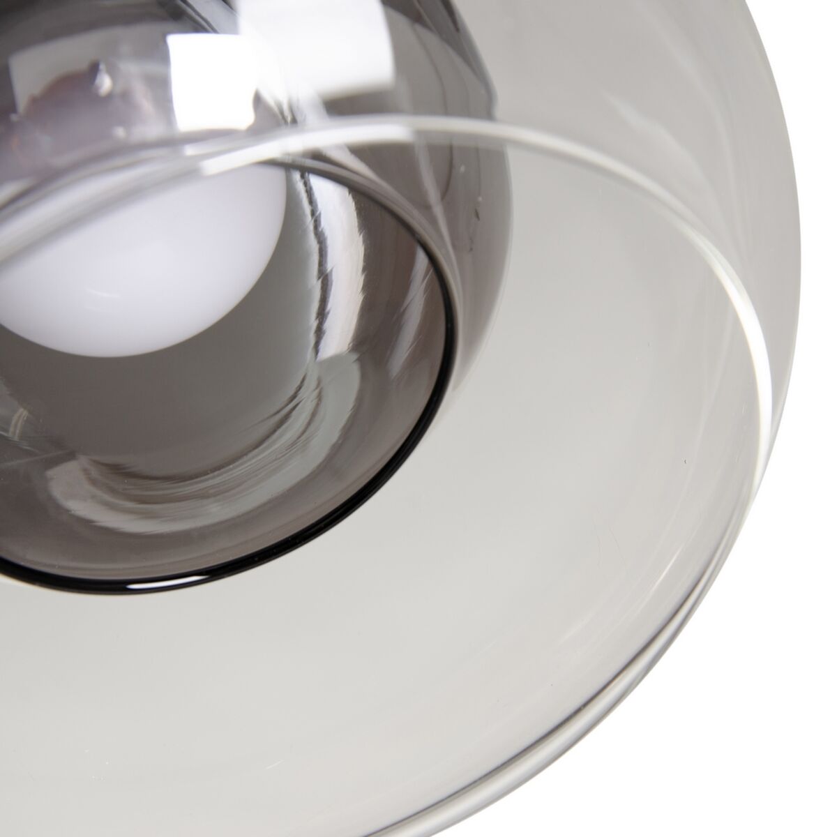 Taklampa 16 x 16 x 50 cm Hierro/Cristal Glas Grå Metall 220 V 240 V - 3