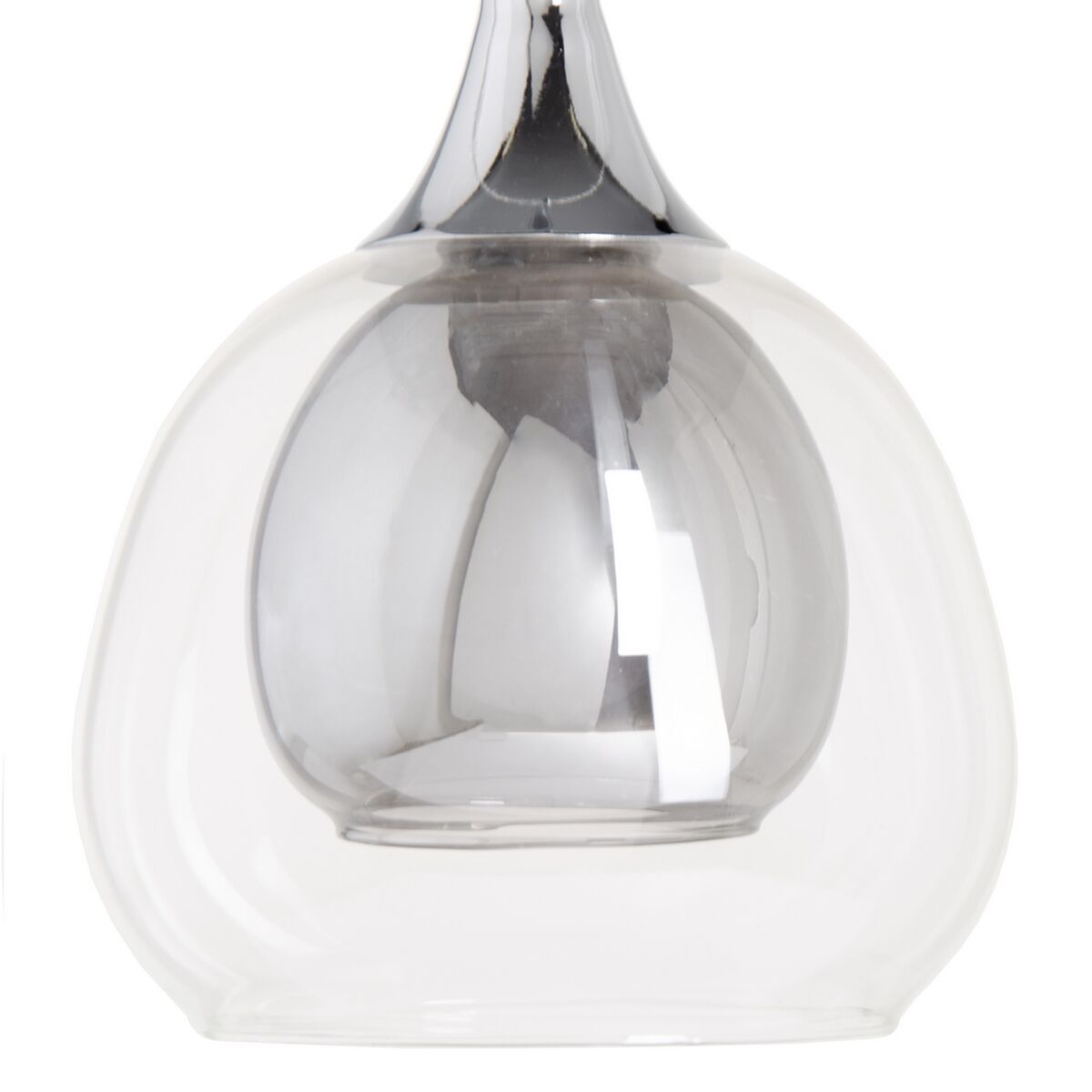 Taklampa 16 x 16 x 50 cm Hierro/Cristal Glas Grå Metall 220 V 240 V - 4