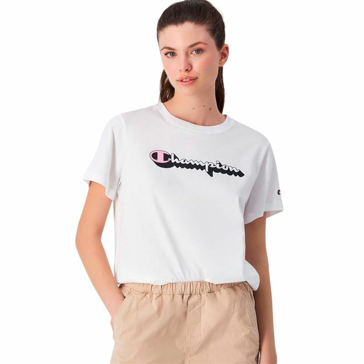 T-shirt med kortärm Dam Champion