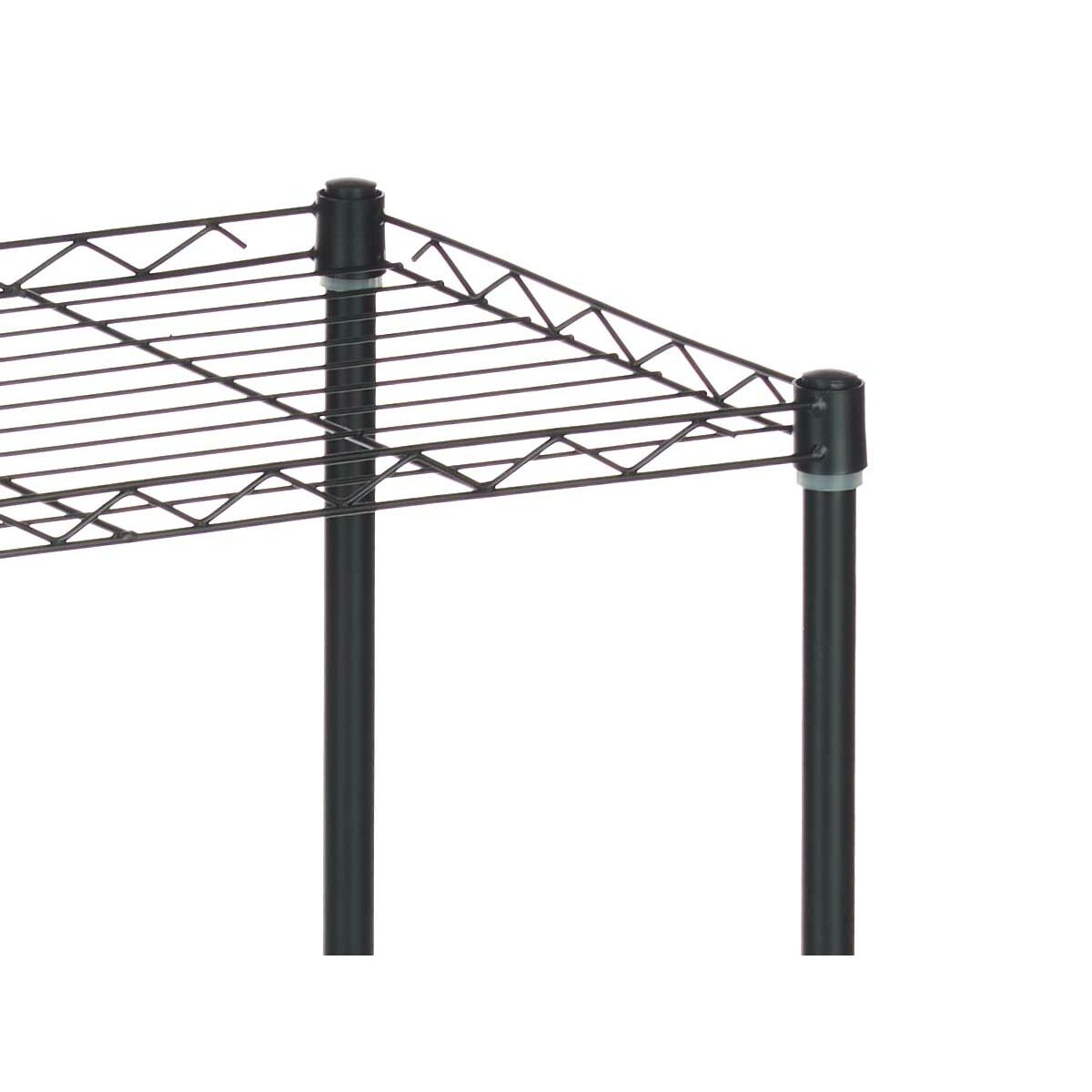 Bokhylla Kipit WR4312-3-484 Svart Metall Plast 56 x 35 x 80 cm - 4