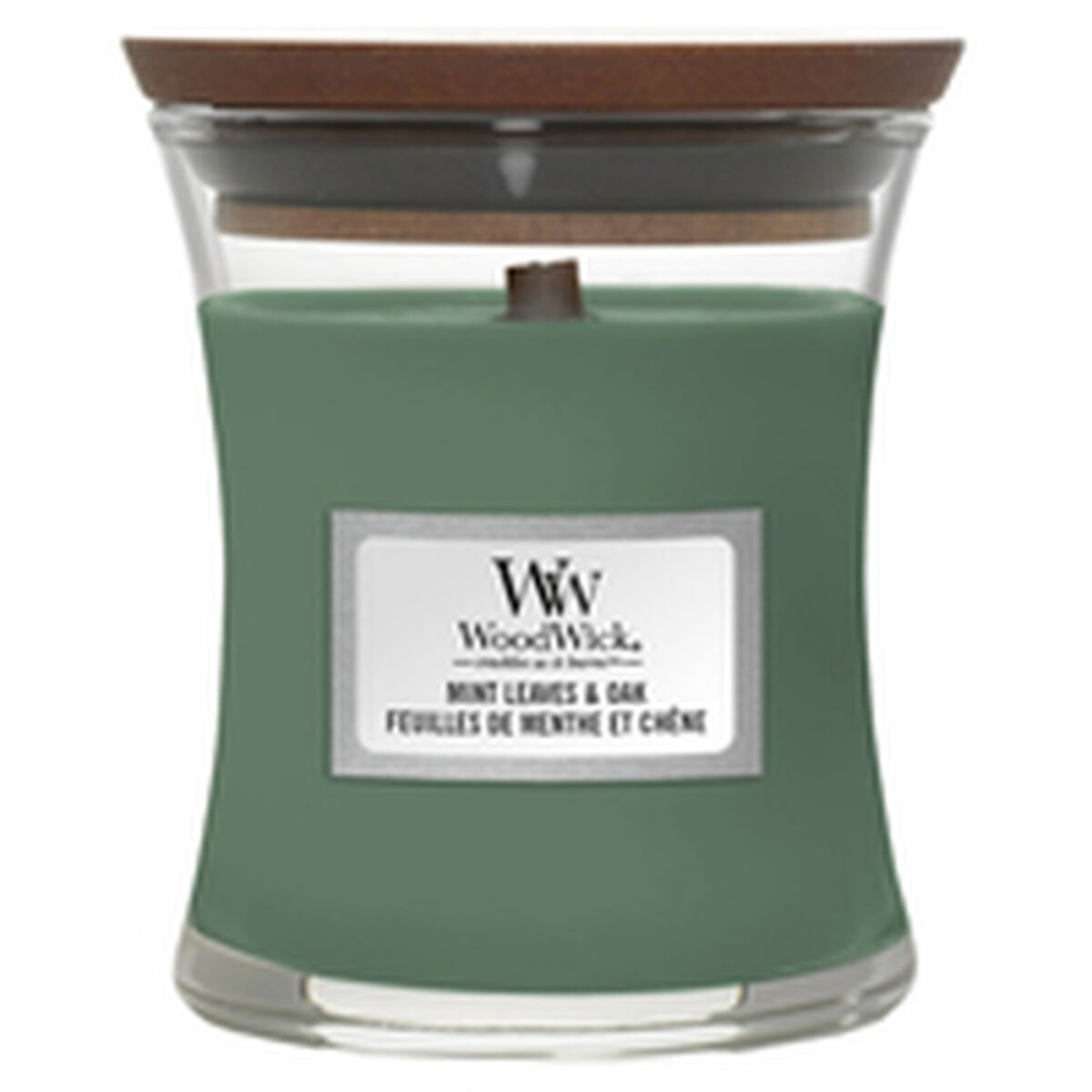 Doftljus Woodwick Mint Leaves & Oak 275 g - 2