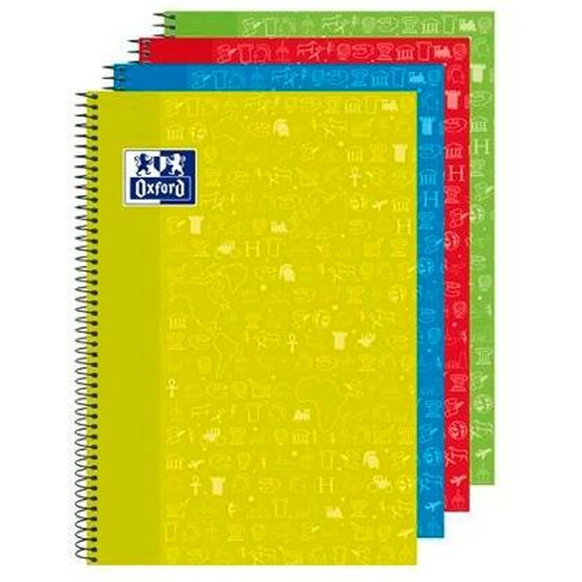 Anteckningsbok Oxford Write & Erase Multicolour Din A4 80 Blad 21,5 x 31,5 cm 4 Delar