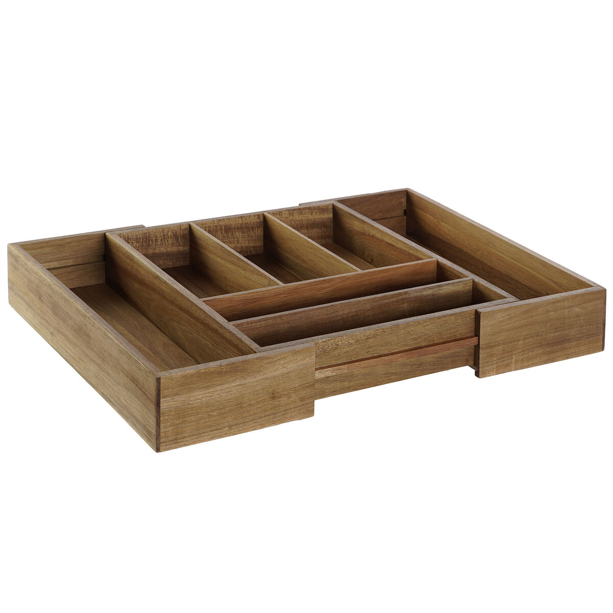 Besticks-sortering DKD Home Decor Naturell Akaciaträ 35 x 30 x 7 cm - 3