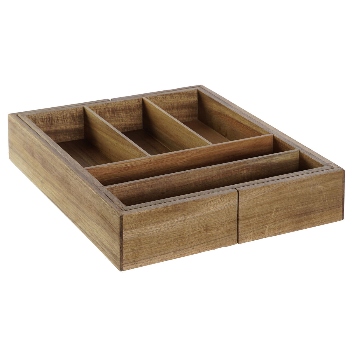 Besticks-sortering DKD Home Decor Naturell Akaciaträ 35 x 30 x 7 cm - 7