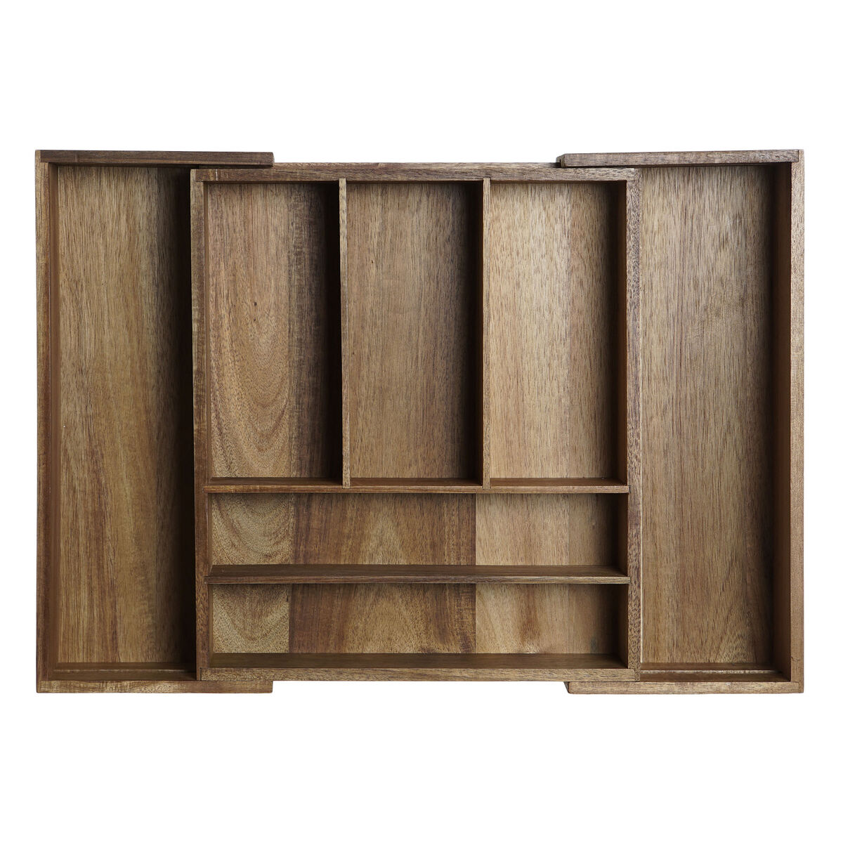 Besticks-sortering DKD Home Decor Naturell Akaciaträ 35 x 30 x 7 cm - 2