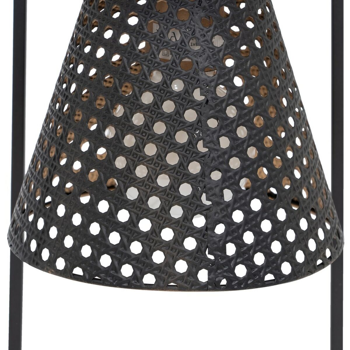 Bordslampa Svart Gyllene Metall Järn 60 W 220 V 240 V 220 -240 V 20 x 20 x 42 cm - 6