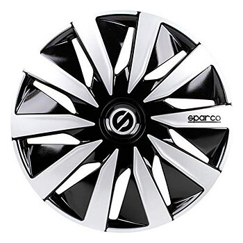Navkapsel Sparco SPC1491BKSV Silvrig Svart 14" Svart/Silvrig