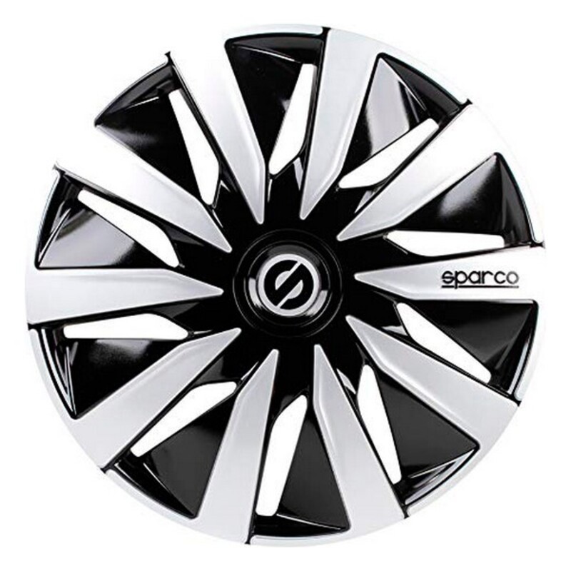 Navkapsel Sparco SPC1491BKSV Silvrig Svart 14" Svart/Silvrig - 2