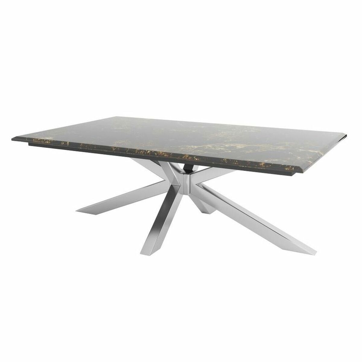 Soffbord DKD Home Decor Silvrig Marmor Stål Plast 130 x 80 x 45 cm - 2