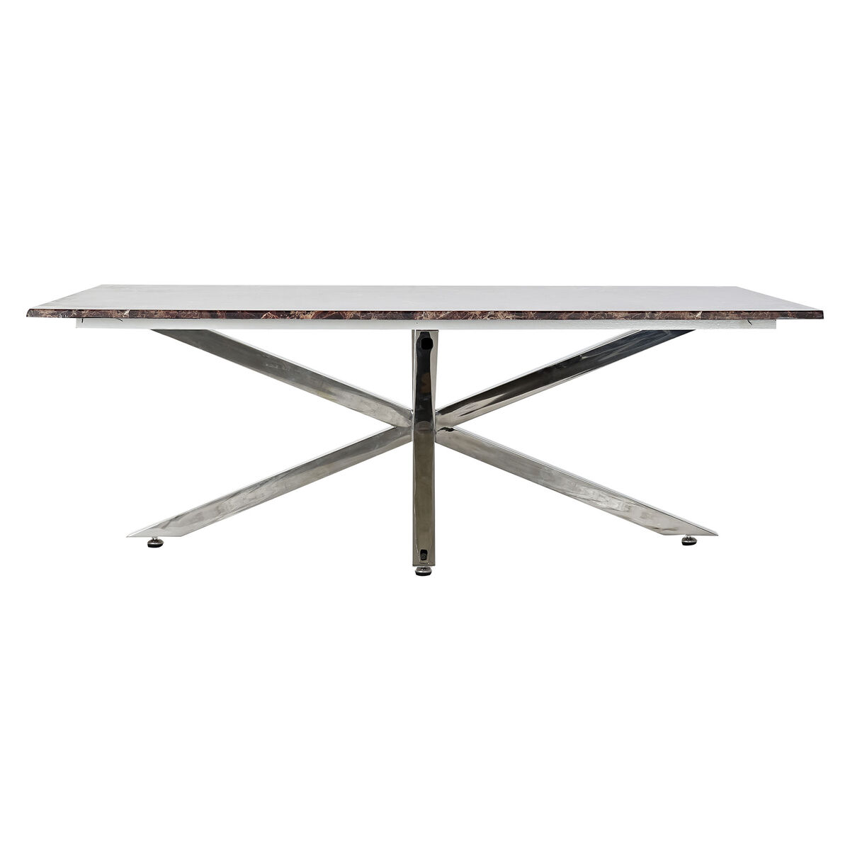 Soffbord DKD Home Decor Silvrig Marmor Stål Plast 130 x 80 x 45 cm - 5