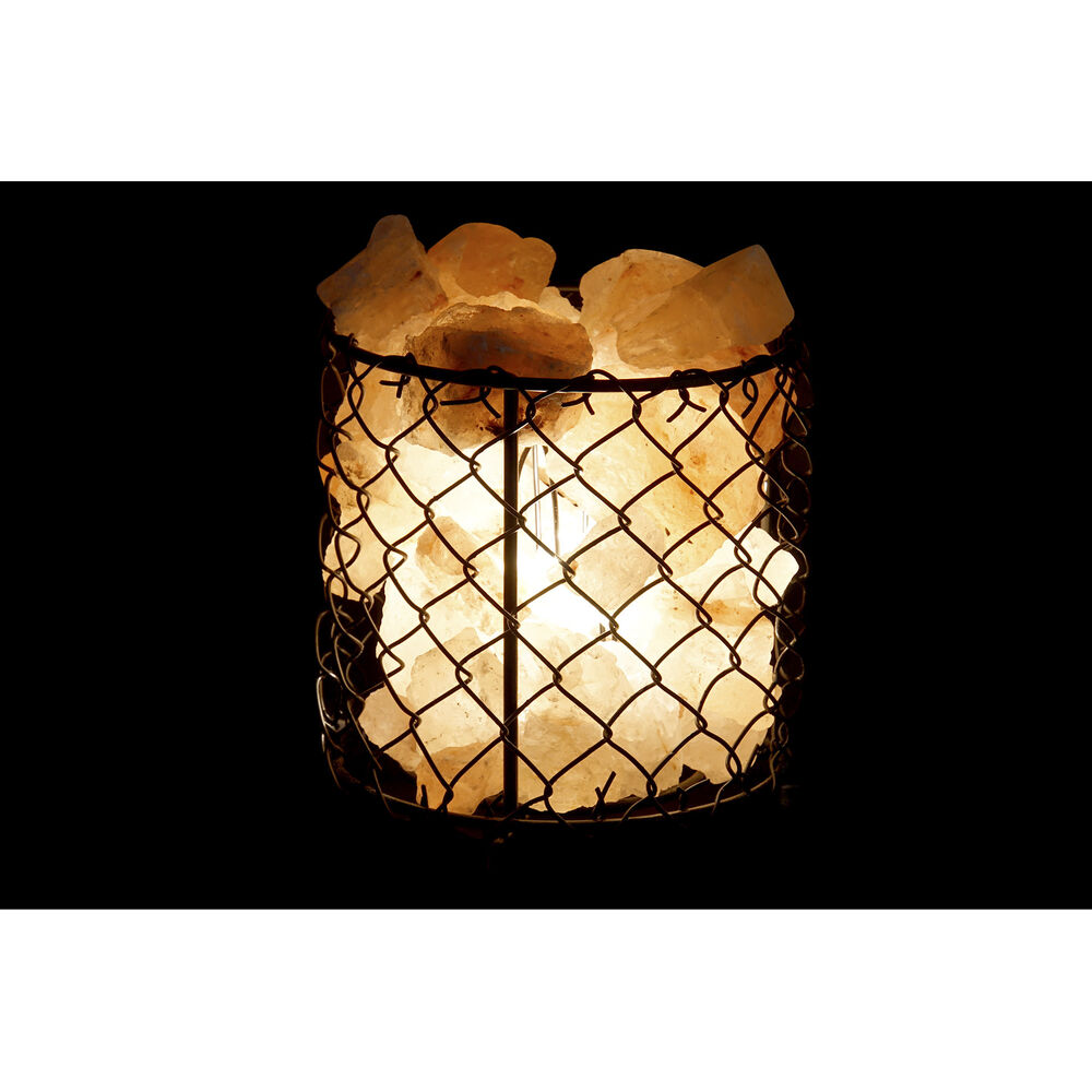 Belysning dekoration DKD Home Decor Salt Svart Orange 15 W 17 x 17 x 17 cm - 2
