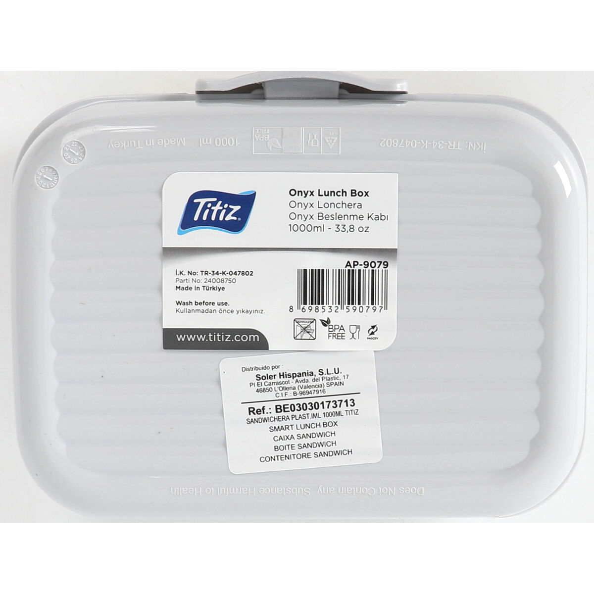 Smörgåslåda Titiz Plast 1 L 16 x 12 x 6,5 cm (24 antal) - 5