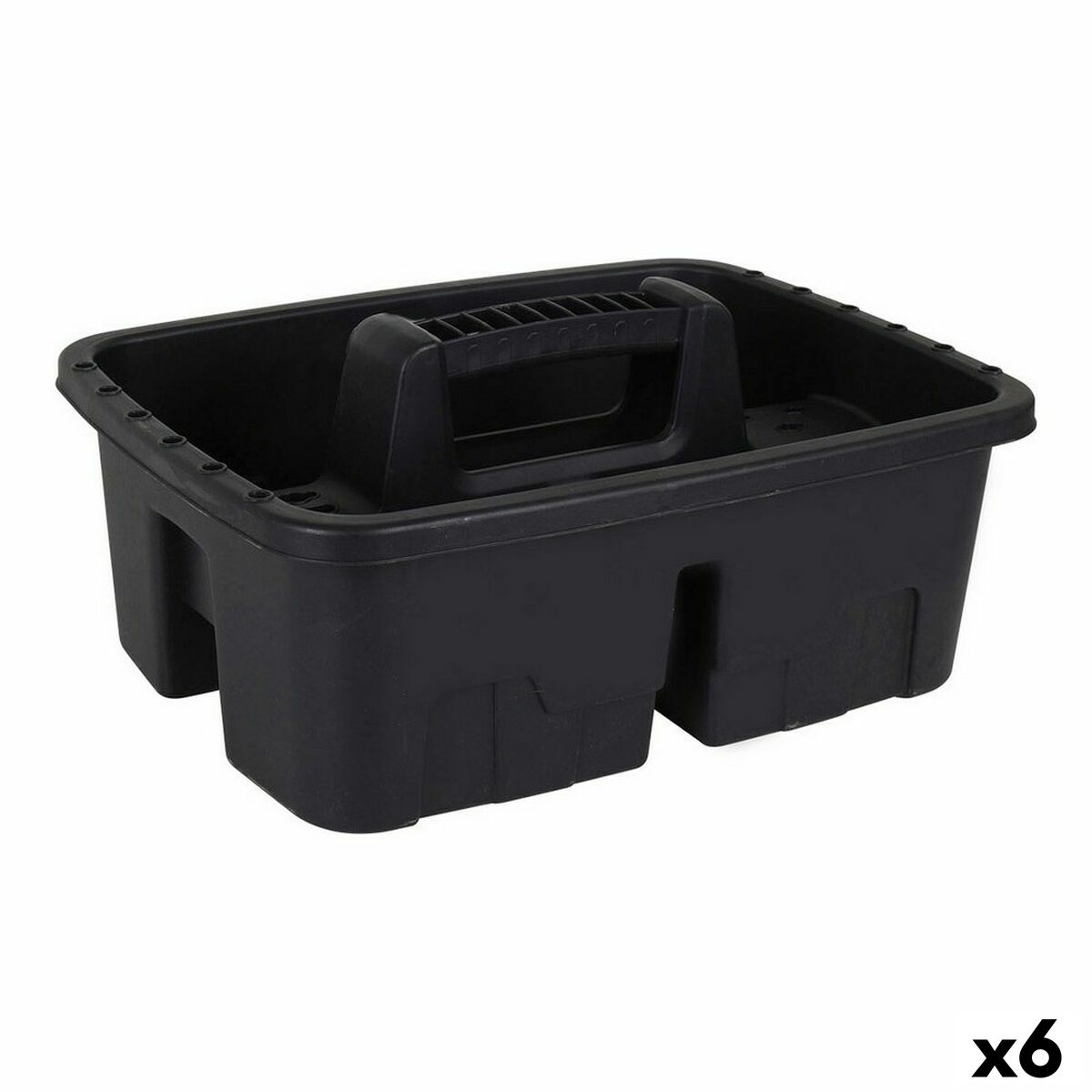 Verktygsförvaring Dem Brico Bricka Svart 38,5 x 29,5, x 17 cm (6 antal)