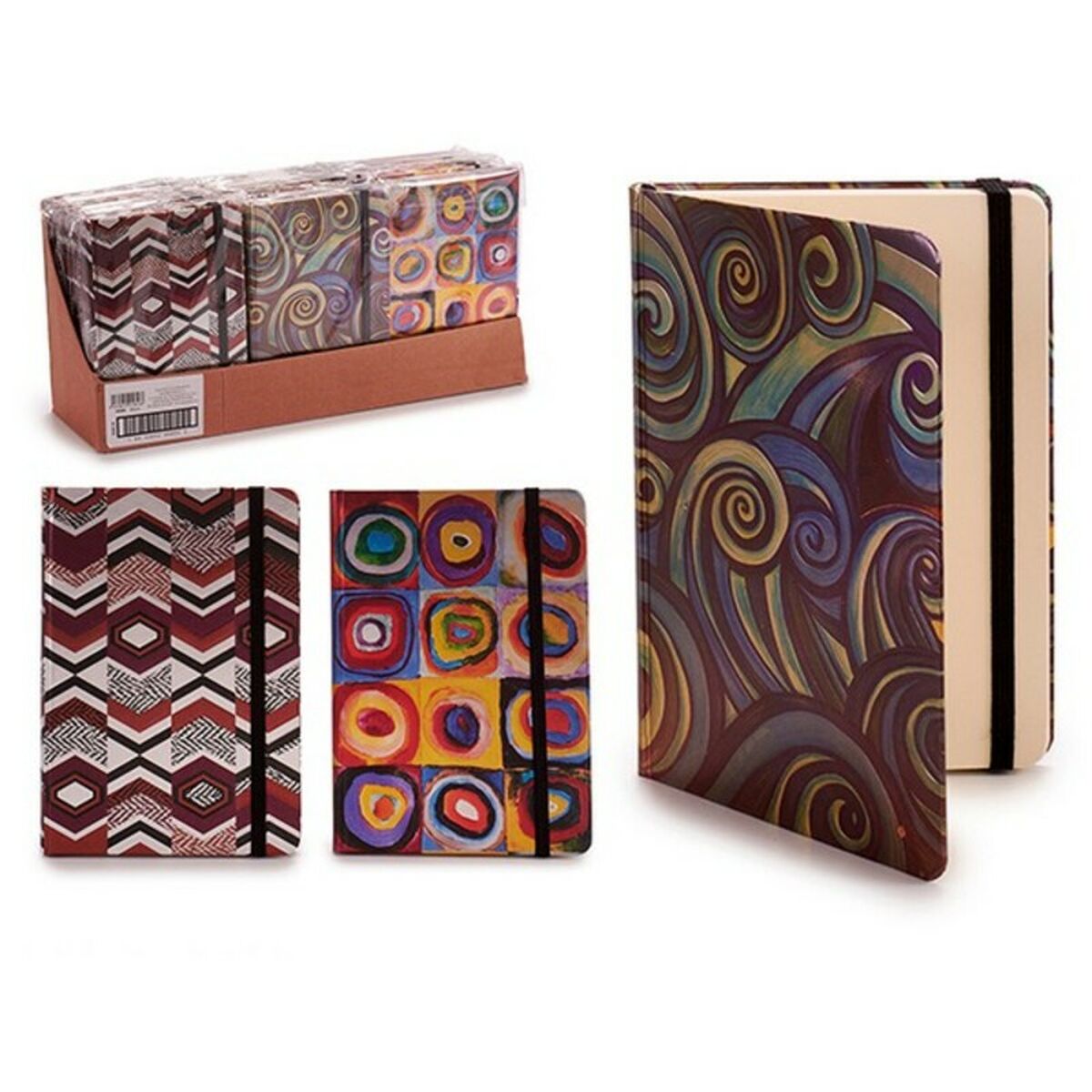 Anteckningsblock 8430852458568 Geometriska former 12,5 x 1,5 x 17,5 cm - 3
