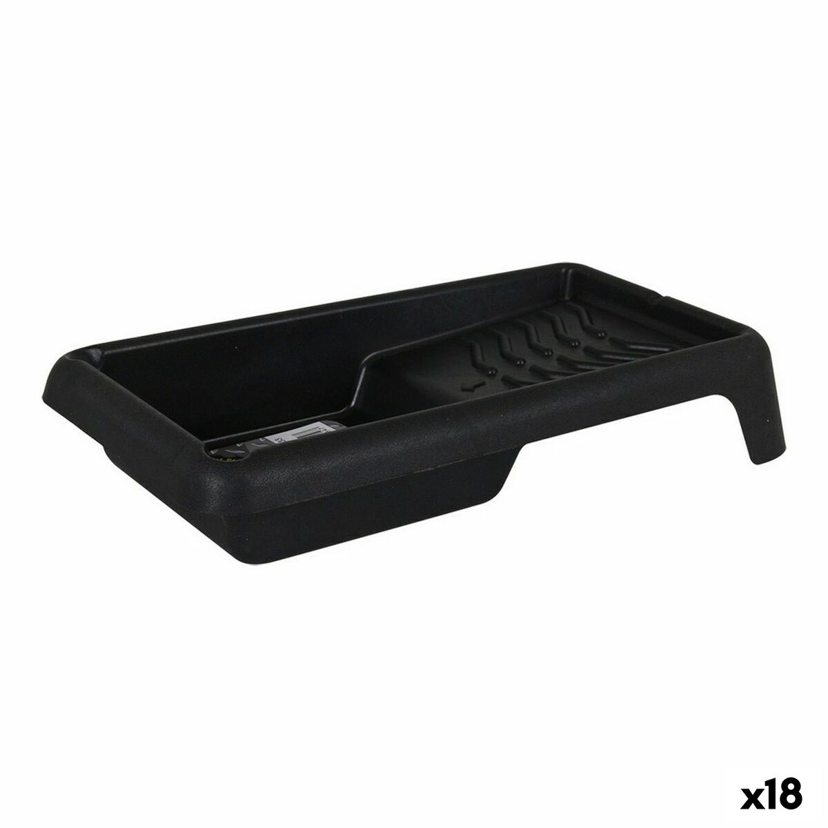 Målarbricka Dem Brico Svart 32,5 x 18,5 x 6 cm (18 antal)