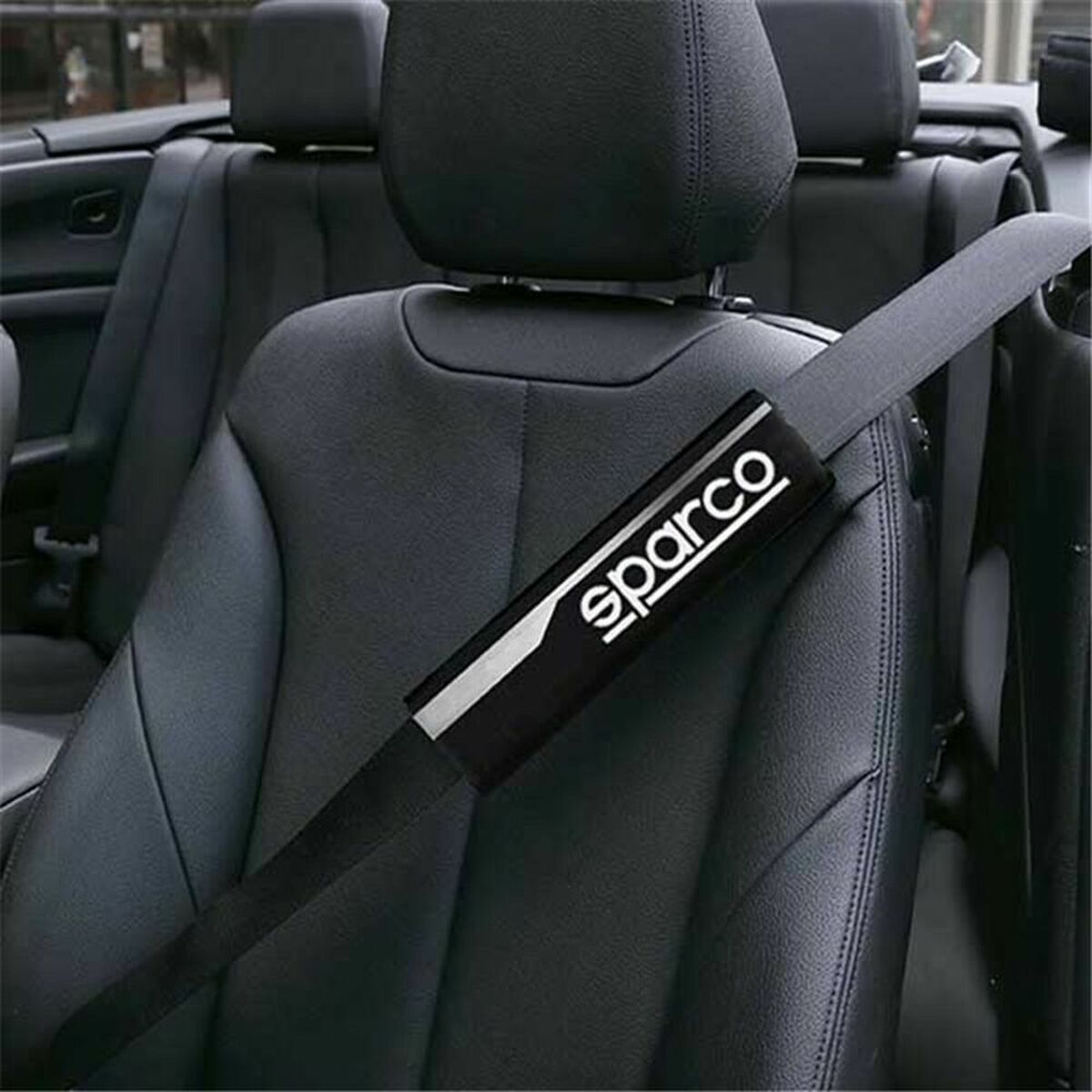 Dynor för säkerhetsbälte Sparco SPC1207BK Svart - 2