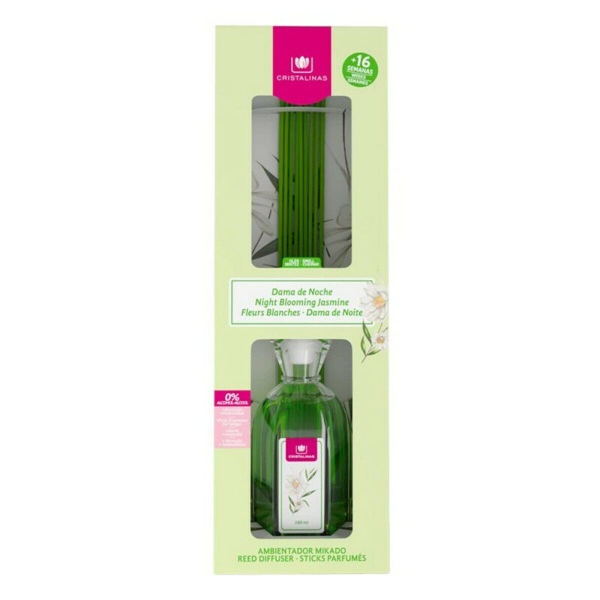 Luftrenare Night Blooming Jasmine Cristalinas Mikado 180 ml - 2