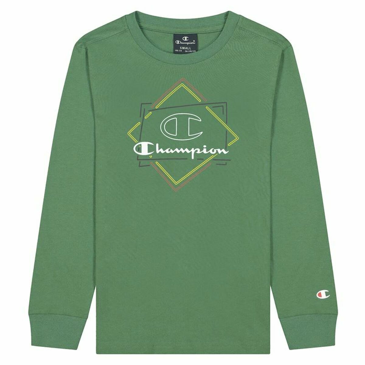 Långärmad t-shirt, Barn Champion Athletic Crewneck  Grön - 3