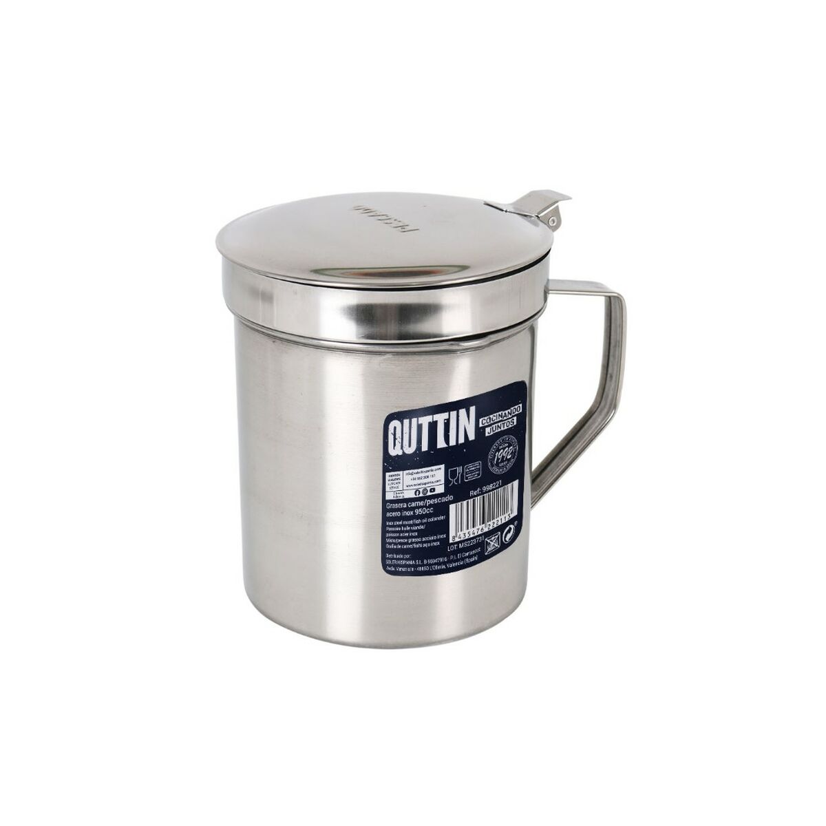 Salladsskål Privilege 950 ml Rostfritt stål 15 x 12 x 14 cm (6 antal) - 2