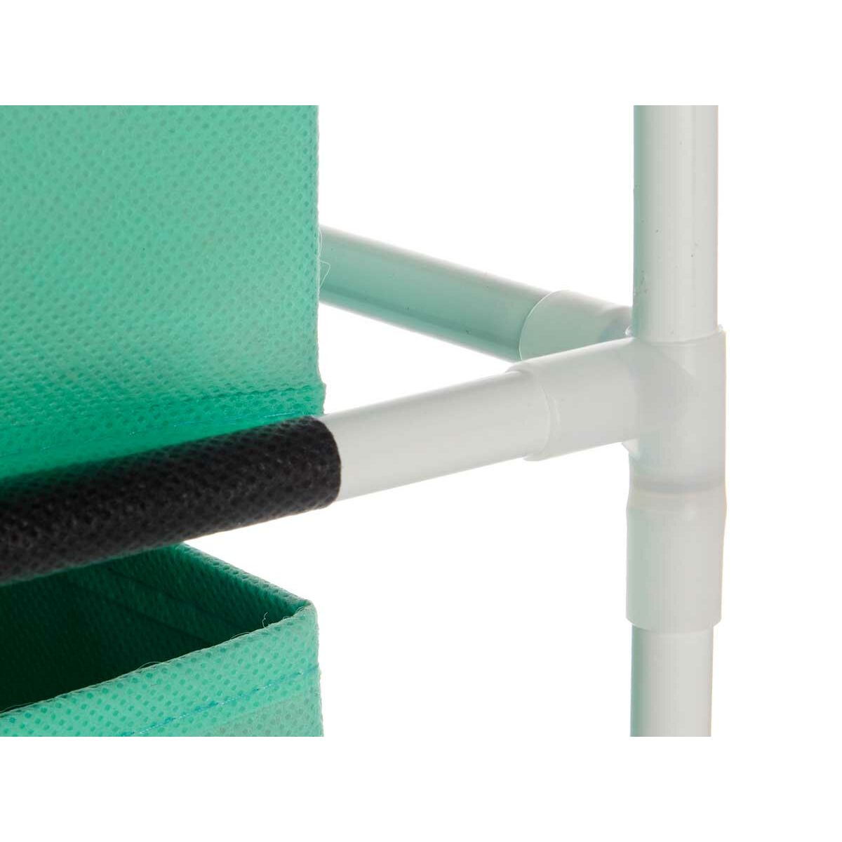Bokhylla Vit Mint polypropen Järn TNT (Non Woven) 35 x 35 x 102 cm (6 antal) - 2