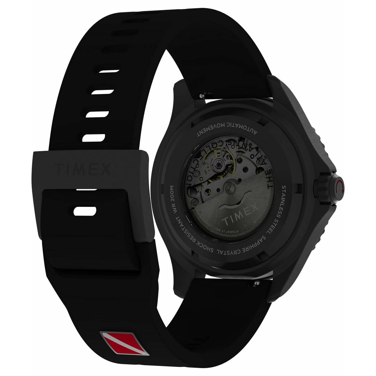 Herrklocka Timex DEEP WATER TIBURON AUTOMATIC Svart (Ø 44 mm) - 4